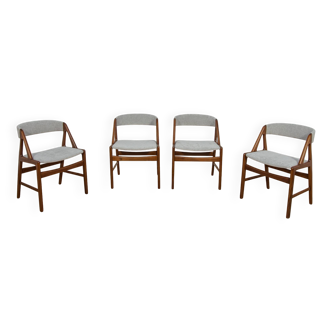 Mid-Century Teak Dining Chairs, Denmark 1960s, Set of 4