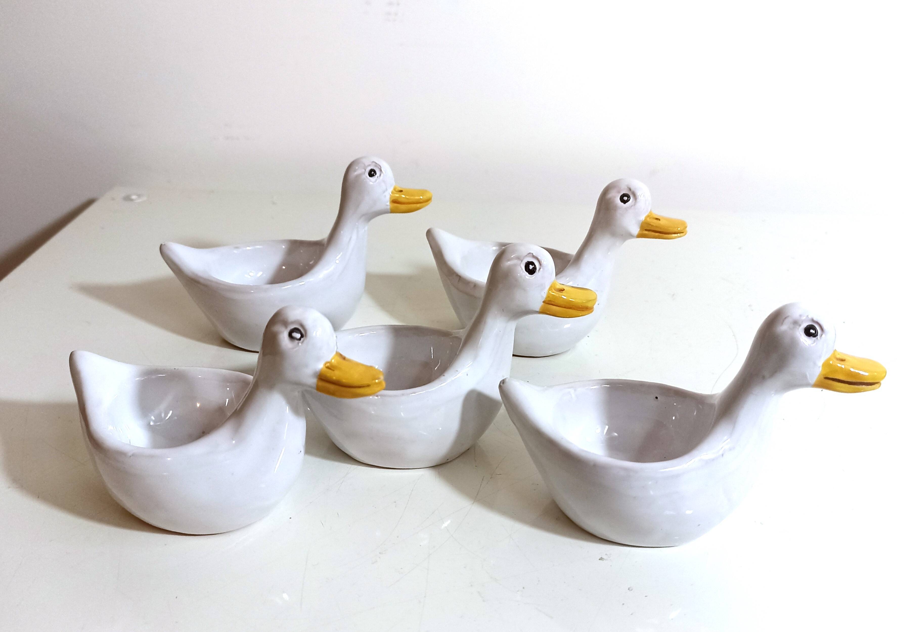 Lot de 5 coquetiers canard vintage