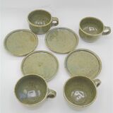Set of 4 sandstone cups