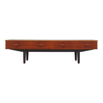 Teak lowboard, Danish design, 1960s, production: Denmark
