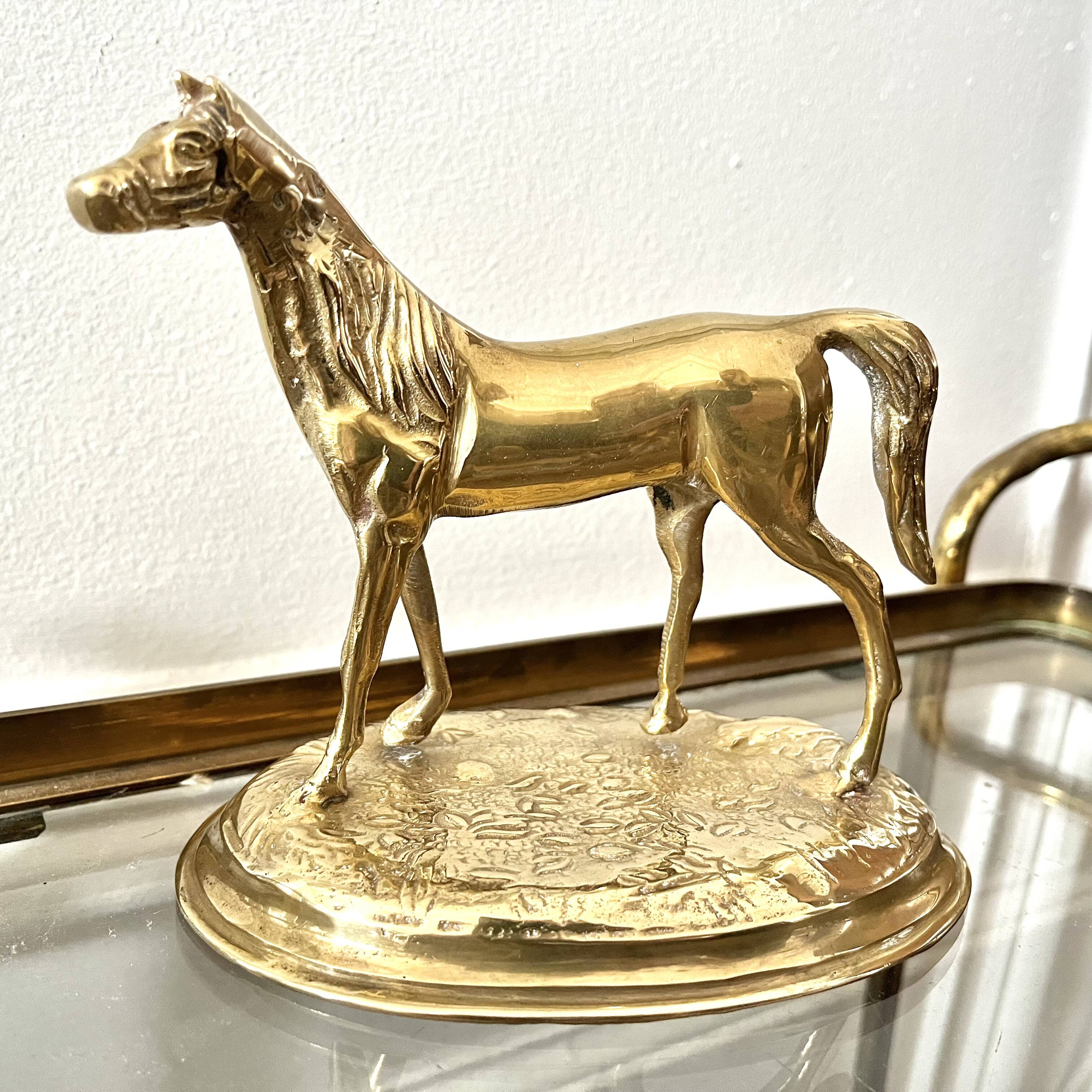 Brass horse