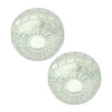 Pair of Mid-Century Modern Glass Ceiling Lights from Limburg, 1970s