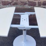 Modular table with cast iron tulip leg system brand jer fonderie chenesseau orléans 1970