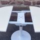 Modular table with cast iron tulip leg system brand jer fonderie chenesseau orléans 1970