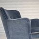 1970s, Danish armchair, furniture velour, beech wood.