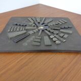 Brutalist Ceramic Wall Panel, 1960s