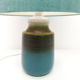 Scandinavian blue ceramic lamp Tilgmans Keramik 1960
