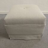 Pouf and its Sanderson cotton cushion