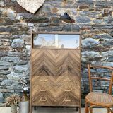 Vintage writing desk in rosewood