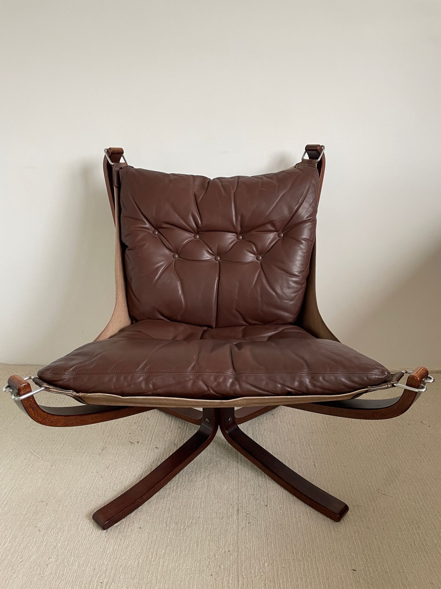 Vintage Falcon Chair by Sigurd Ressell for Vatne Møbler, Norway, 1970s design classic