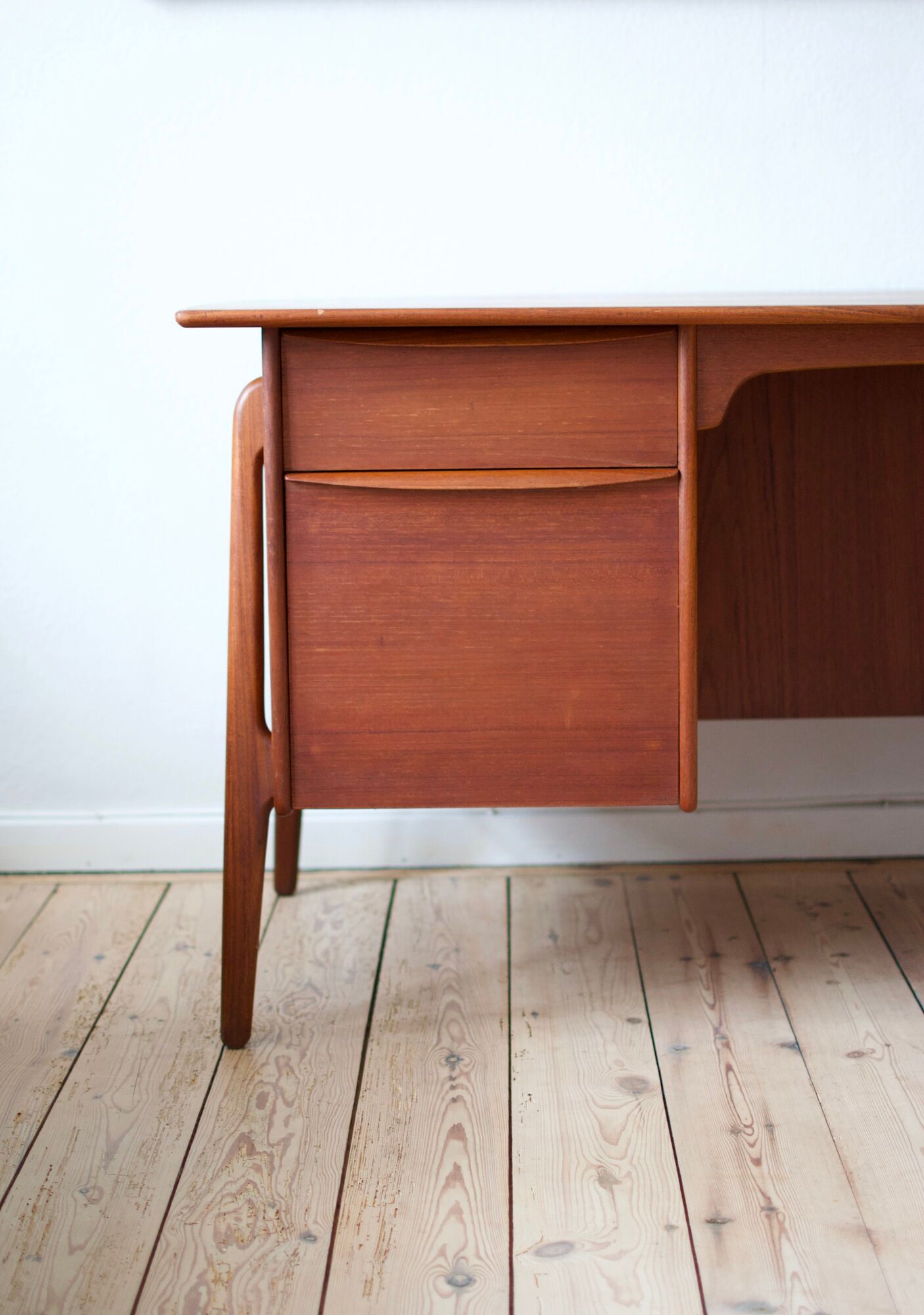 Danish executive teak desk, Svend Aage Madsen, 1960s