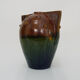 Vase in flamed stoneware with Rambervillers style ear. Signed