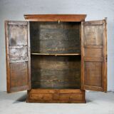 Antique carved wooden cabinet
