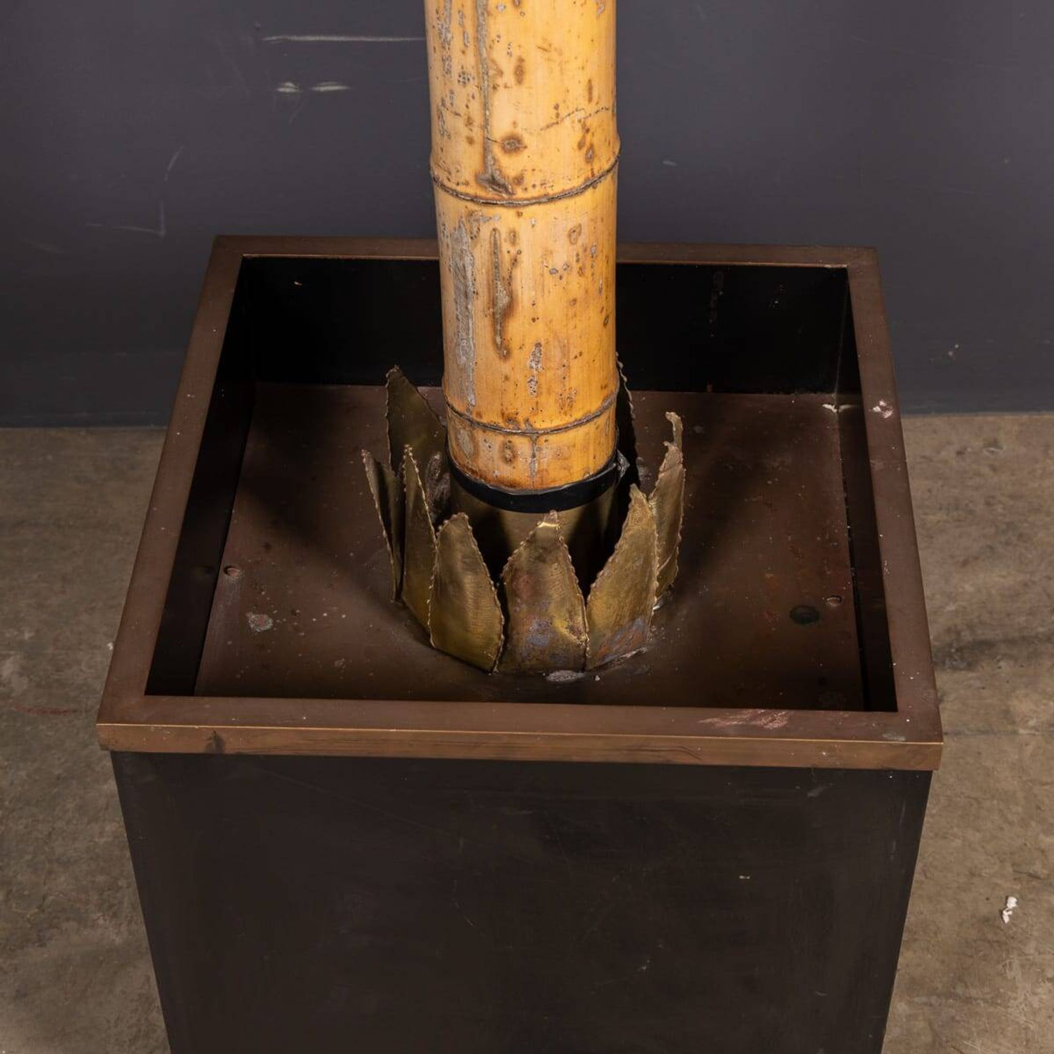 20thC French Palm Tree Floor Lamp, Christian Techoueyres For Maison Jansen