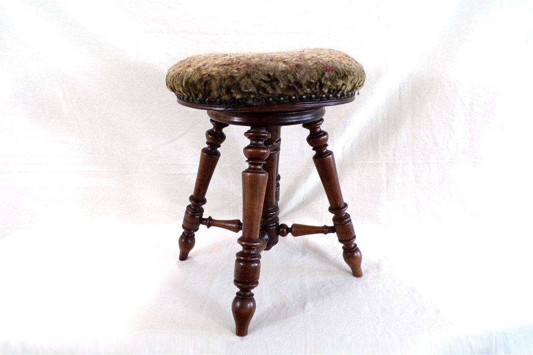 Vintage piano stool
