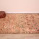 Peach Vintage Moroccan Rug 180 x 305 cm, Berber Wool Rug, Handmade Boho Rug