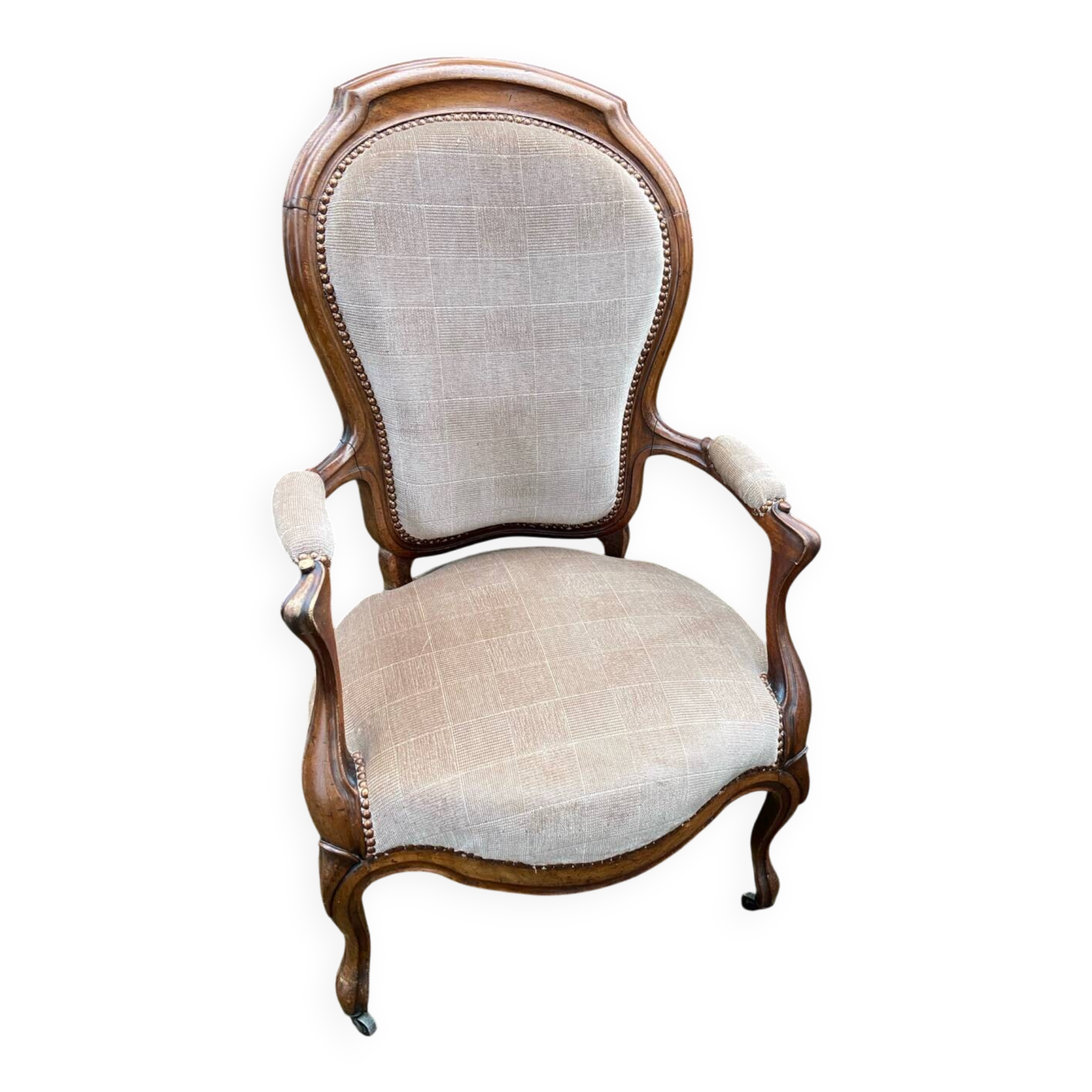 Louis XV armchair, late 19th century.