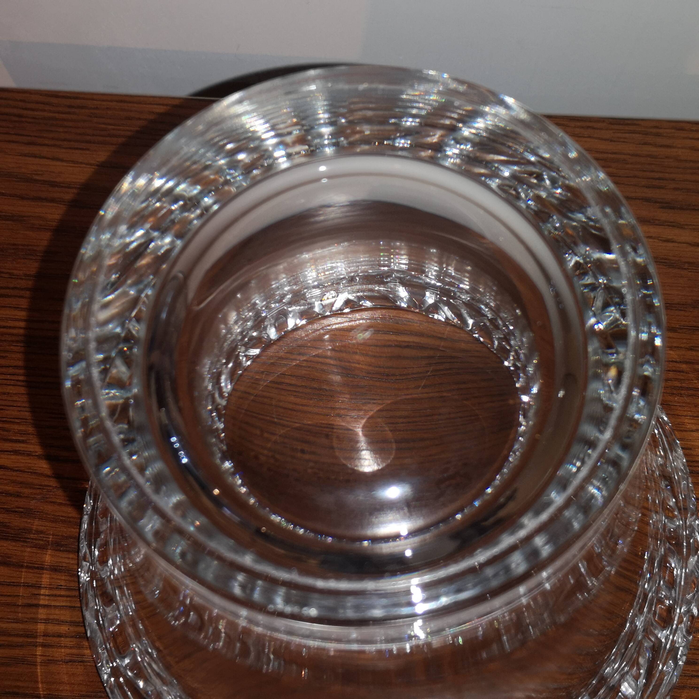 Mikasa germany vintage crystal champagne bucket cooler vase