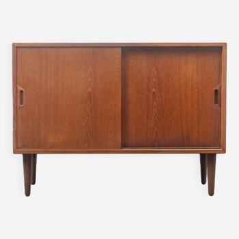Danish chest of drawers, teak, sliding doors, vintage