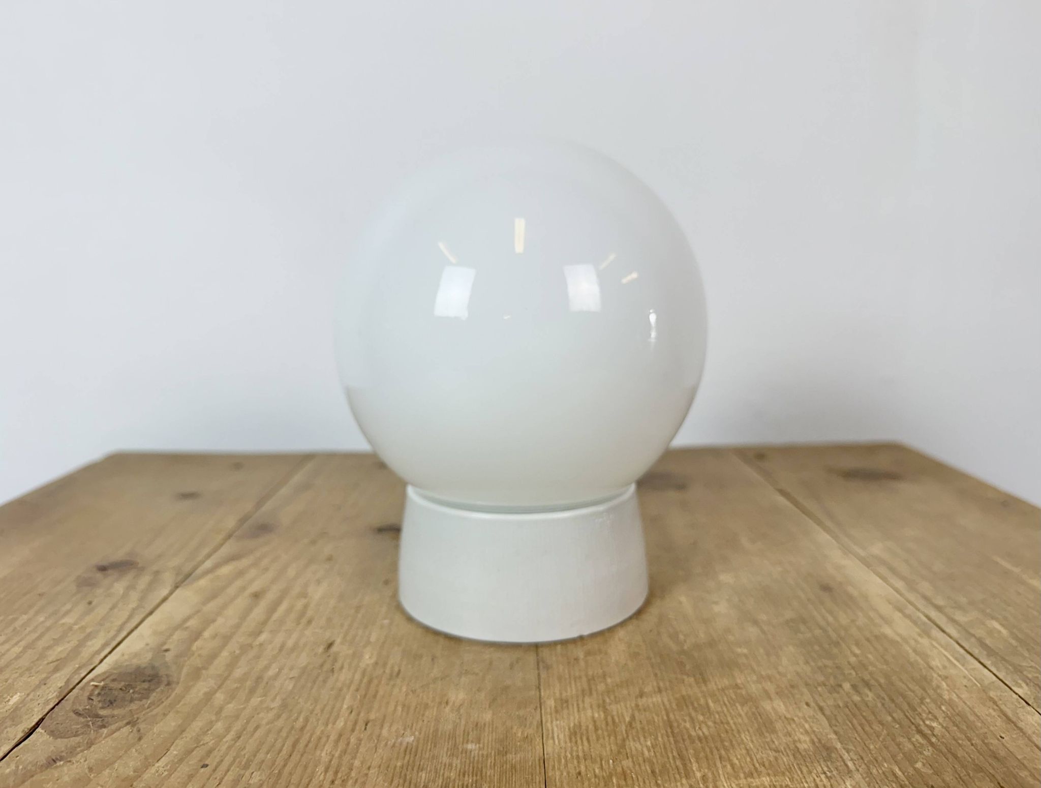 Vintage White Porcelain Ceiling Light, 1970s