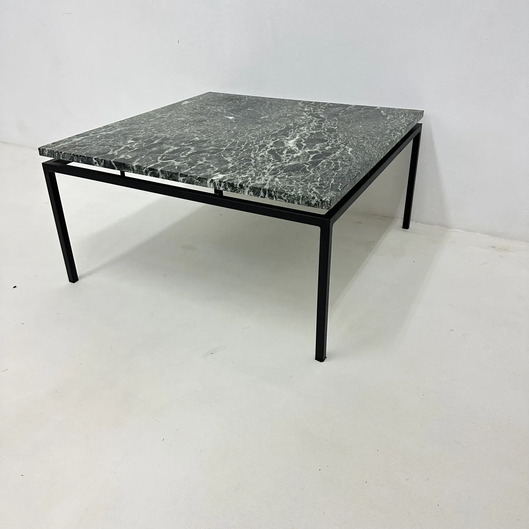 Mid-century modern green marble coffee table, 1970s
