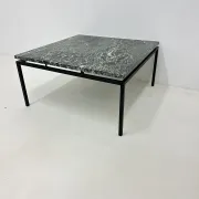 Table basse en marbre vert de style mid-century moderne, années 1970