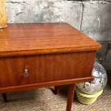 Vintage bedside table with clean lines