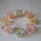 Suite of 8 granite glasses