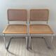 Pair of chairs Marcel Breuer Cesca B32