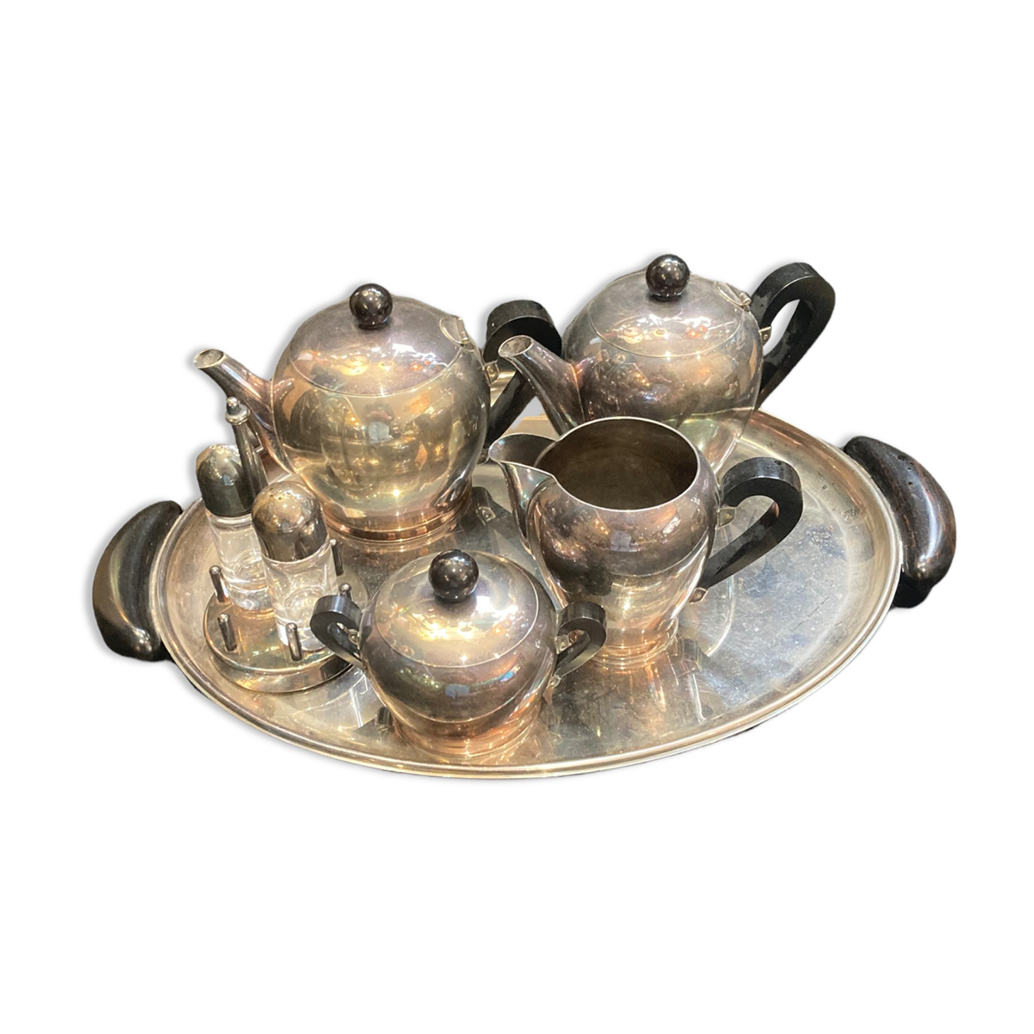 Tea or coffee service model "Bombè" by Alessi