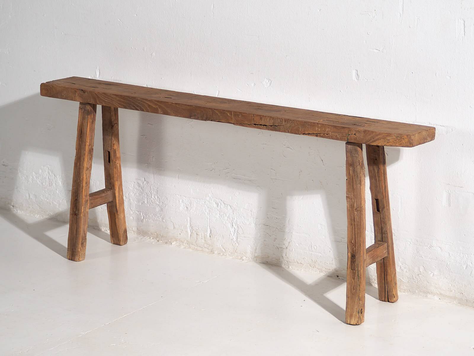 Ancien banc pour pied du lit (c.1870) #43