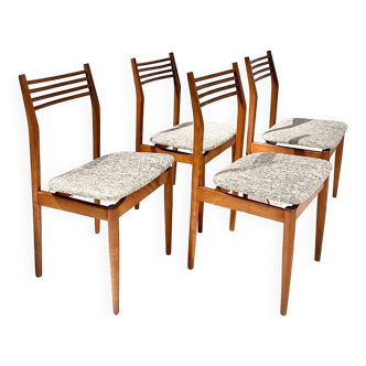 Série de 4 chaises vintage style scandinave