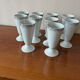 Lot of 10 Limoges porcelain mazagrans.