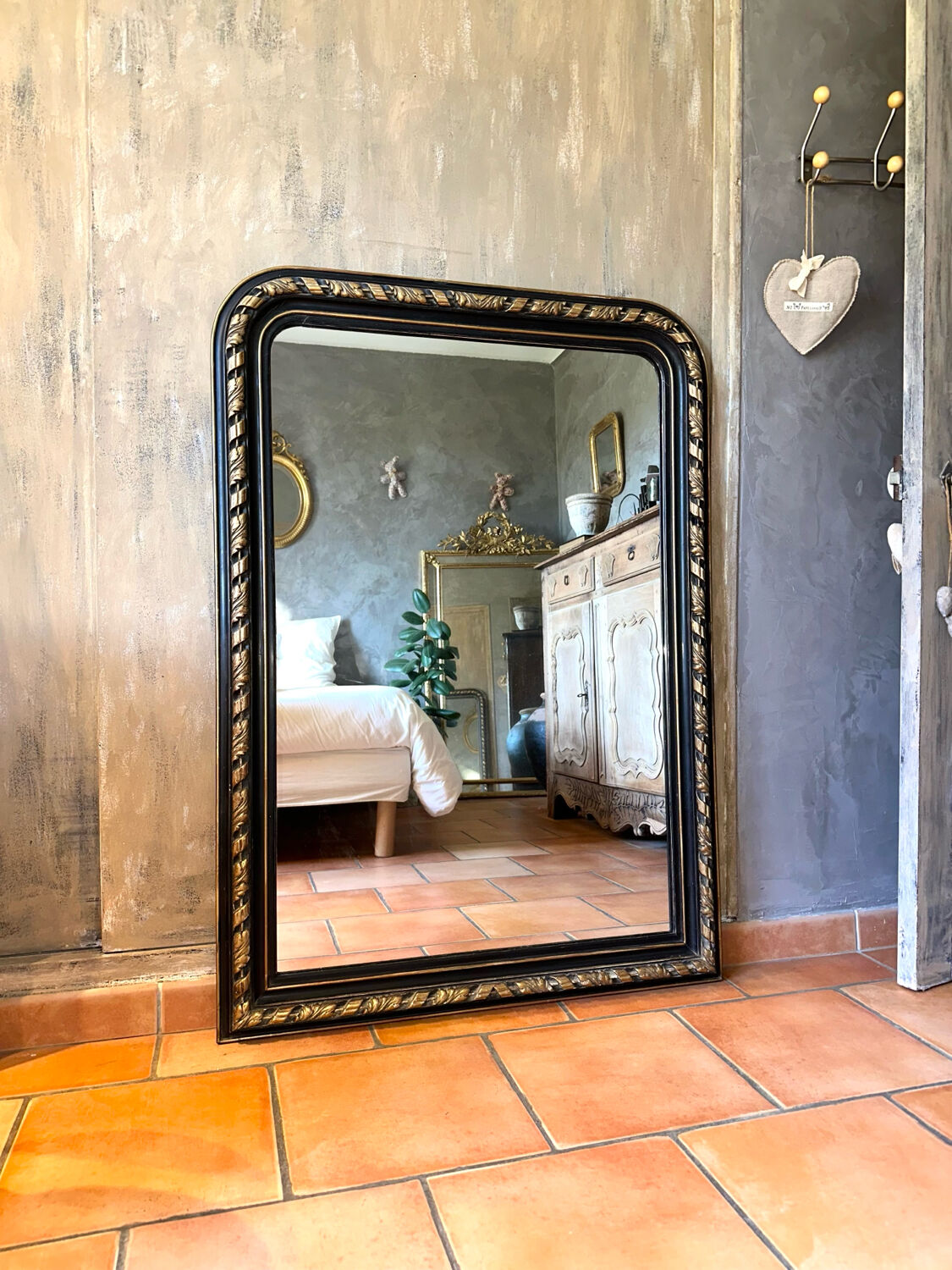 Louis-Philippe antique mirror from the 19th century.