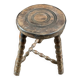 Tabouret bois bas vintage TBE