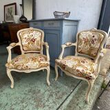 Pair of LXV style armchairs