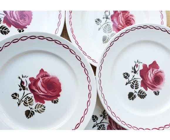 Set of 6 flat plates