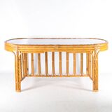 Rattan dining table