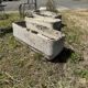 Set of 3 planters 85x27x33cm