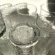 Set verres reliefs BP années 70