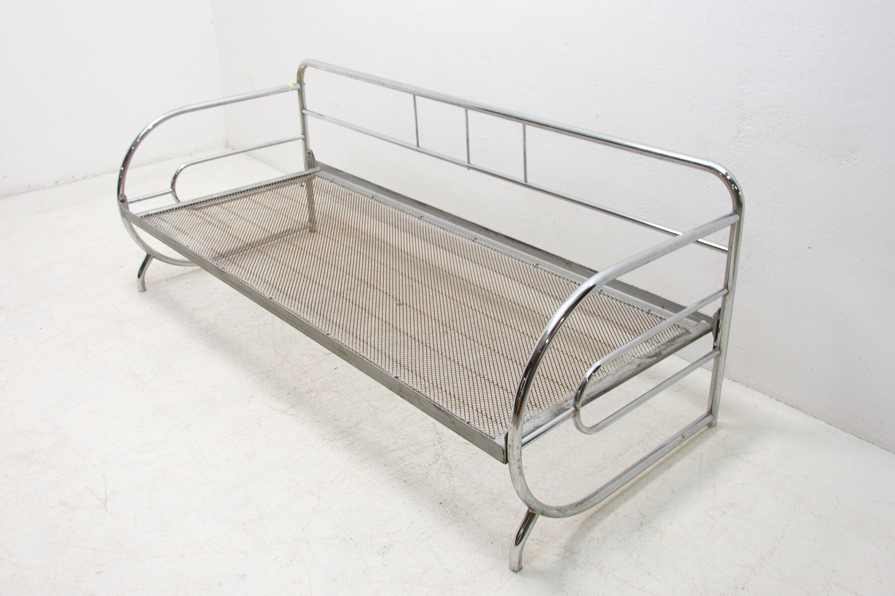 Chrome Bauhaus Sofa by Slezák Company, Bohemia, 1930 ´s