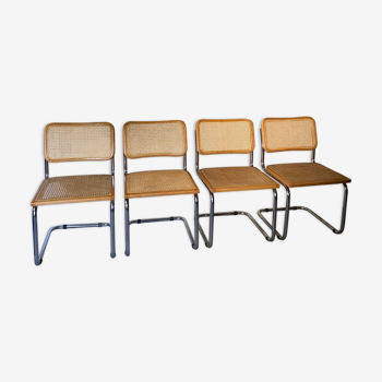 Série de quatre chaises B32 Marcel Breuer