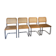 Série de quatre chaises B32 Marcel Breuer
