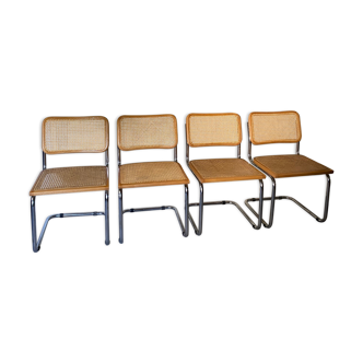 Series of four chairs B32 Marcel Breuer