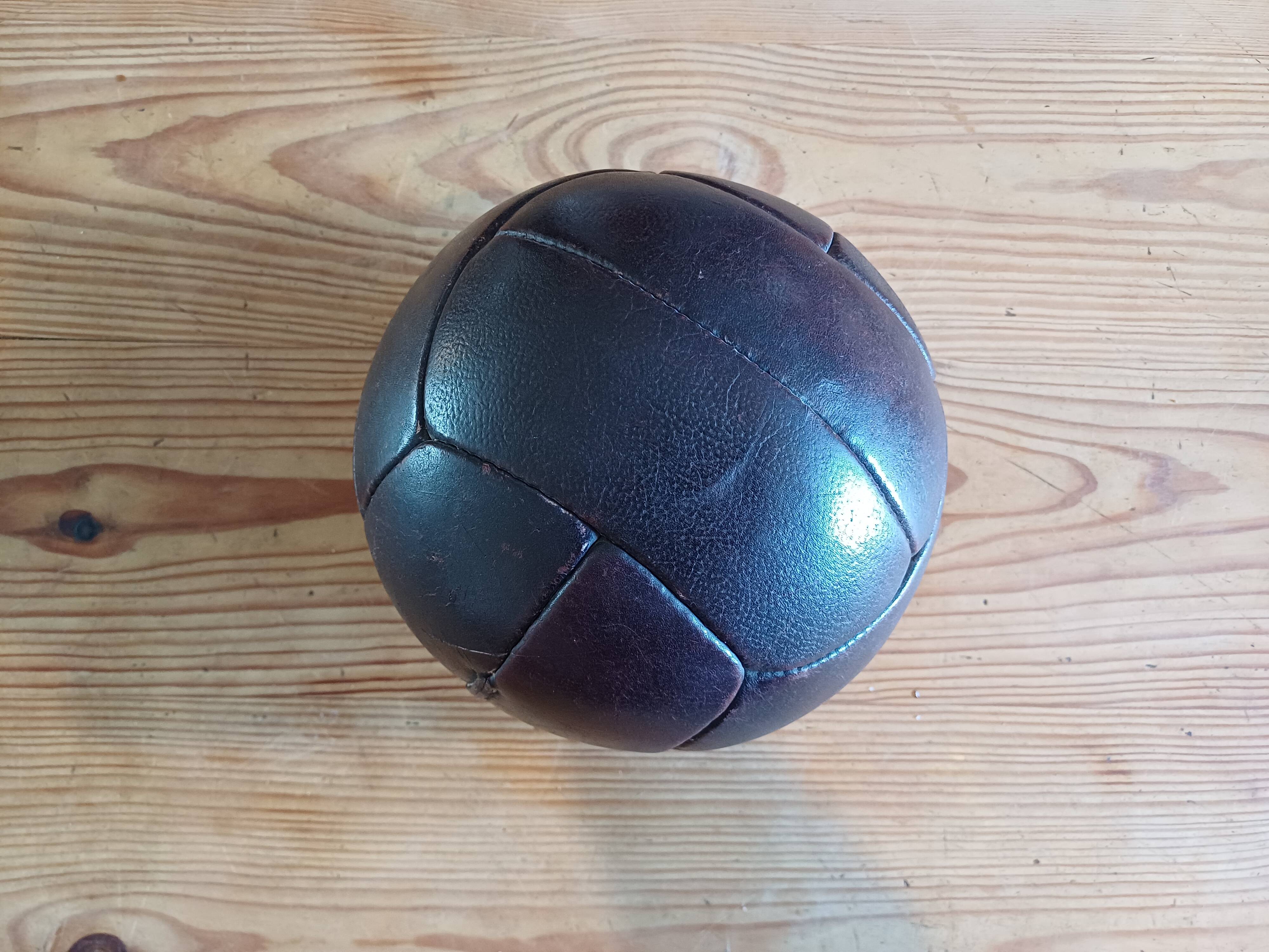 Old leather football