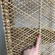 Large rattan corner shelf in Emmanuelle style