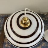 Vintage patterned opaline pendant lamp