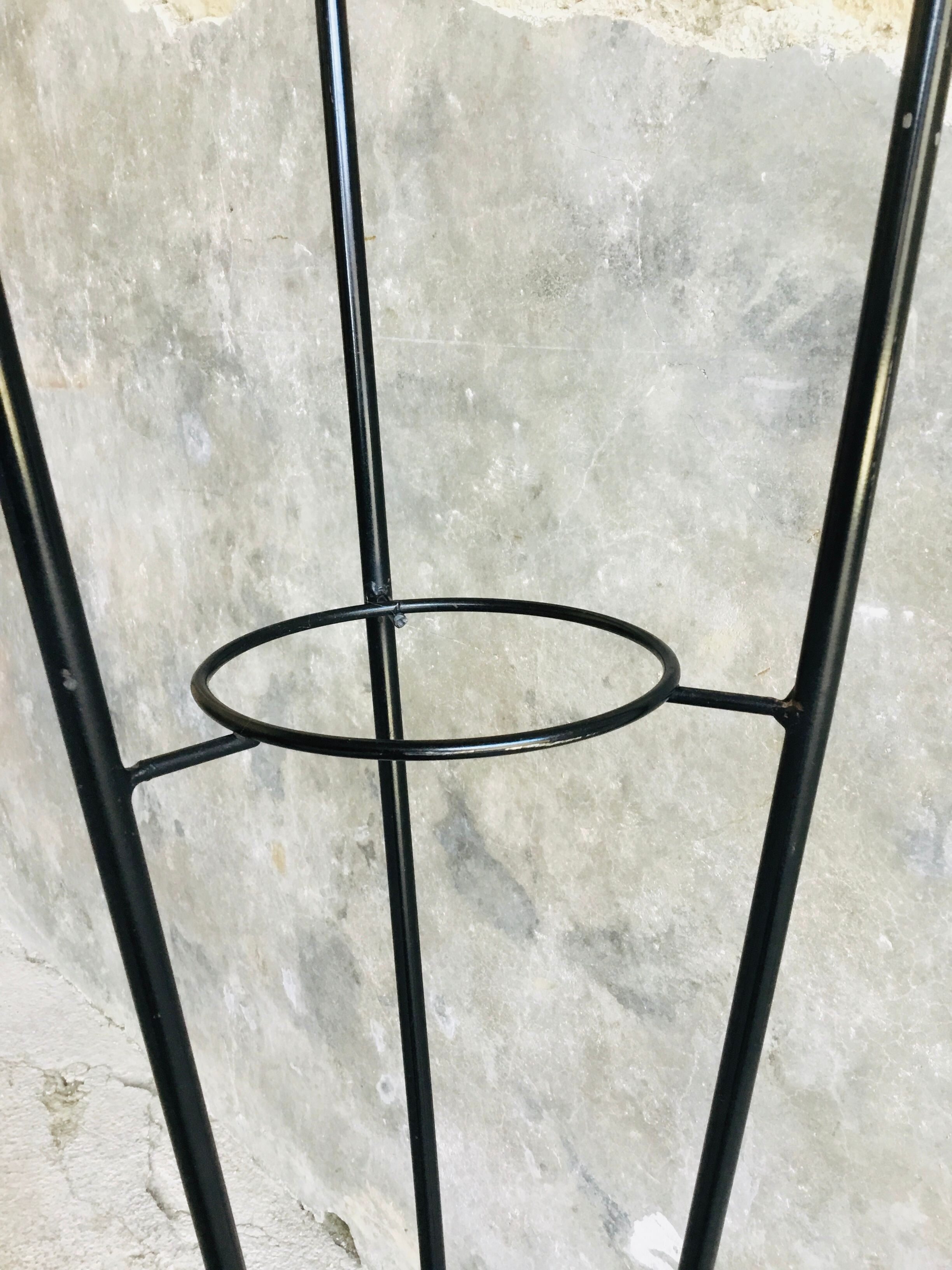 Floor lamp 3 branches with opalines of the House Arlus - 1950