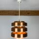 Scandinavian copper pendant lamp by MetallDrucker 60s