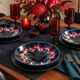 3 glazed ceramic deep plates – 1960s/70s
